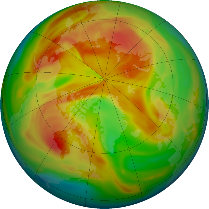 Arctic ozone map for 05 April 2008